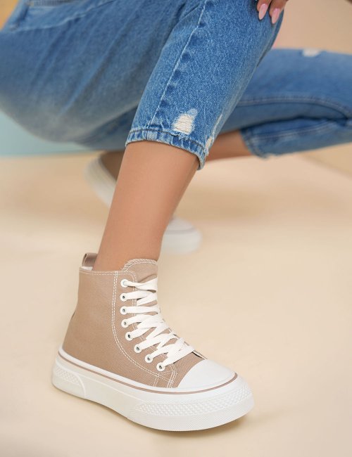 Converse shop camel femme