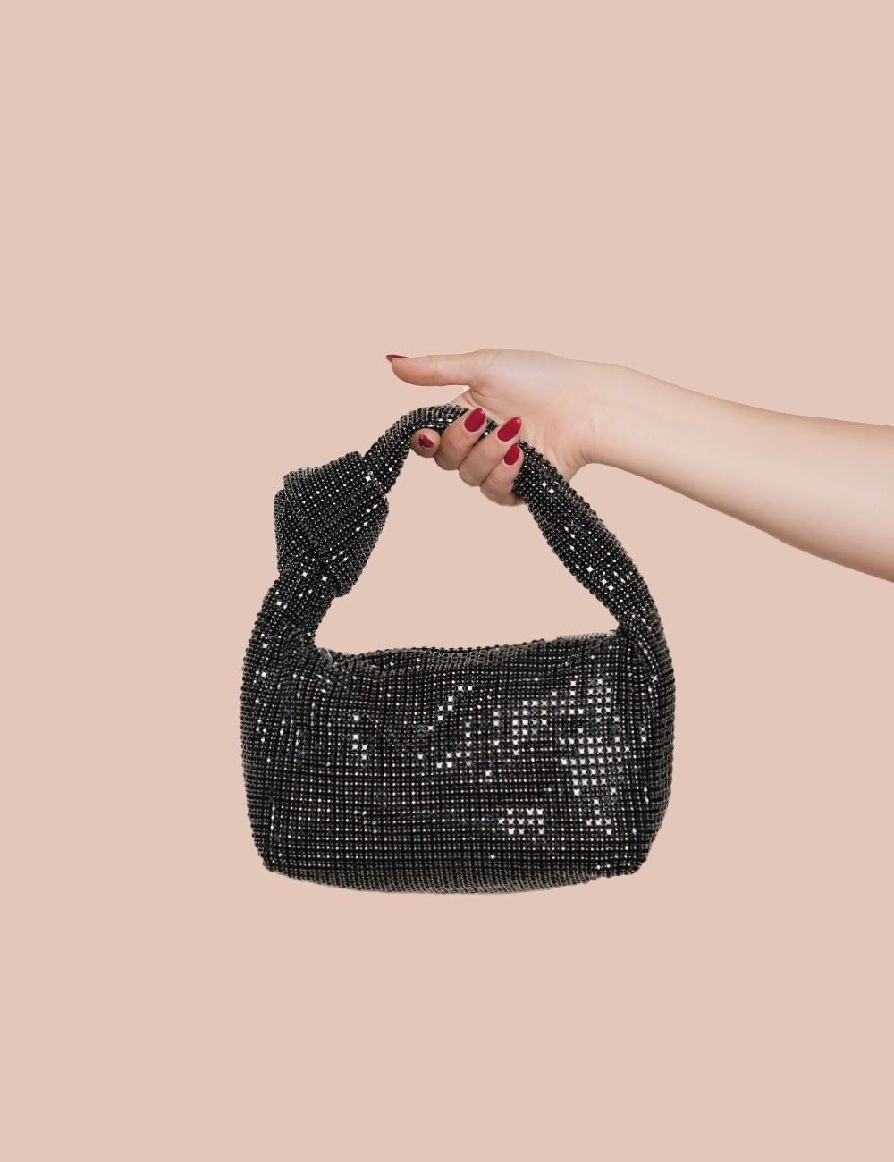 Sac de soirée à strass avec nœud Joliesse Tunisie