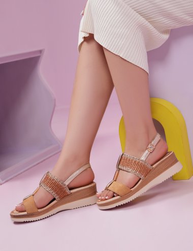 Sandale espadrille avec deux brides Joliesse Tunisie