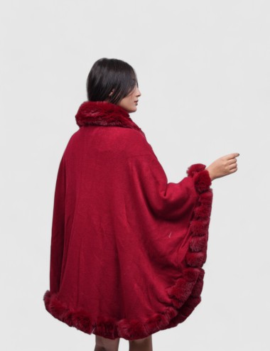 Poncho d'hiver en fourrure Joliesse Tunisie