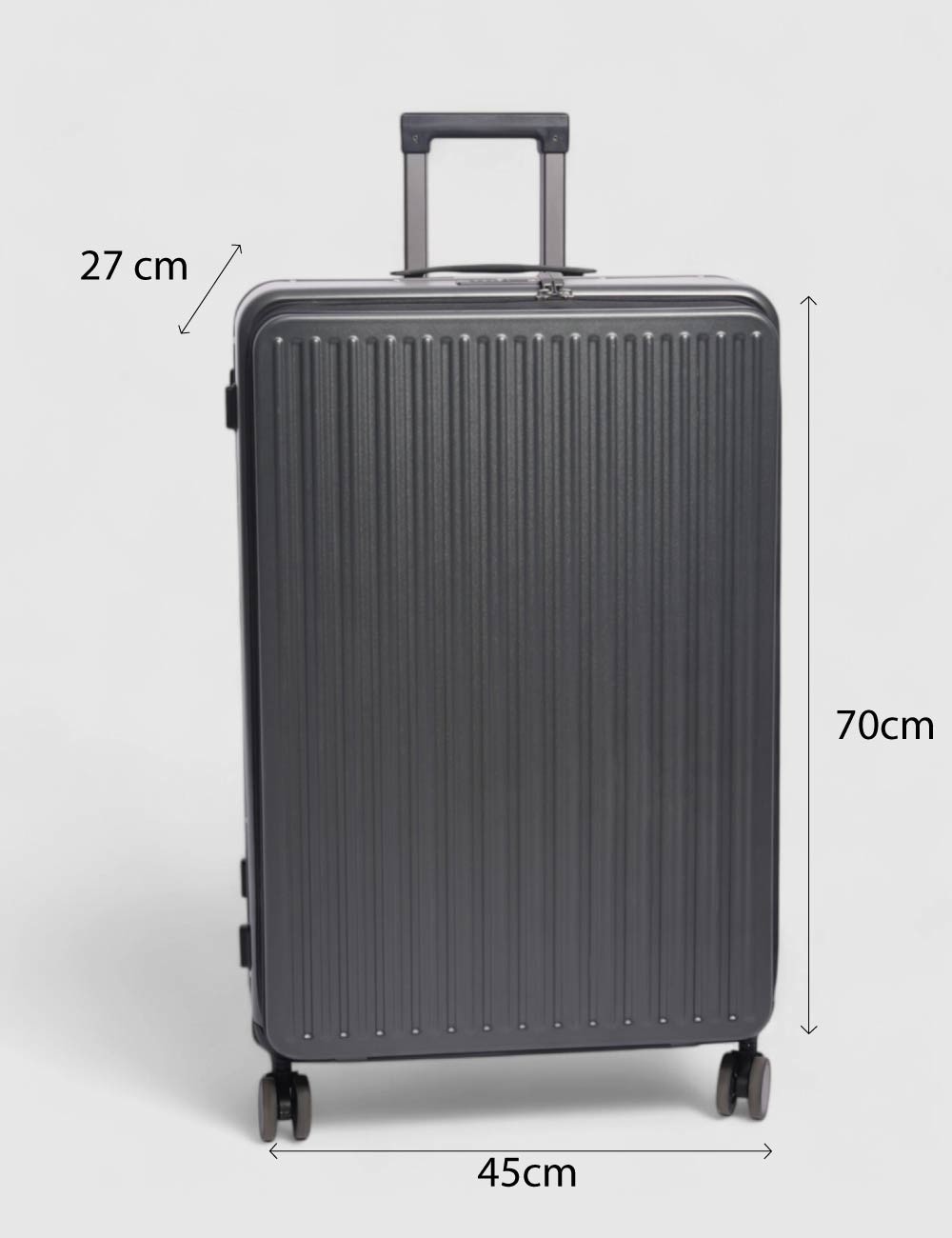 Valise Grande Taille Gris Foncé Joliesse Tunisie