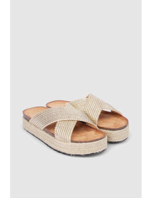 Mules avec bride croisée