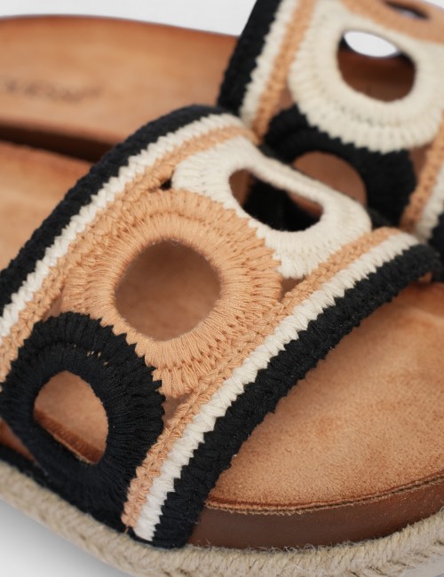 Mules styles espadrilles