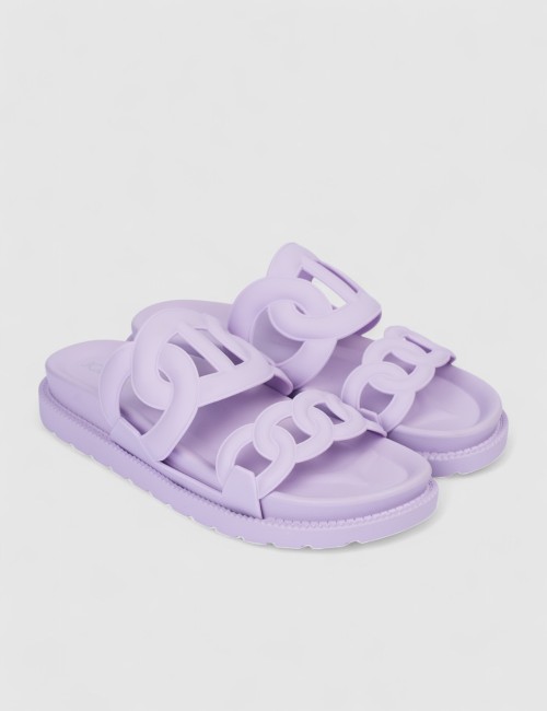 Mules plates femme avec...