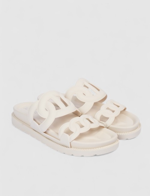 Mules plates femme avec...