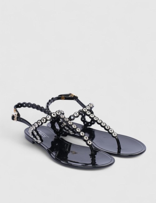 Nu-pieds à bijoux argentées...