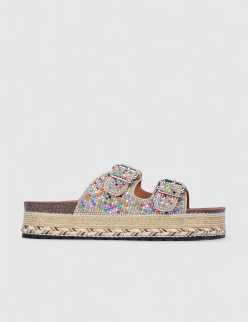 Mules à deux brides avec...
