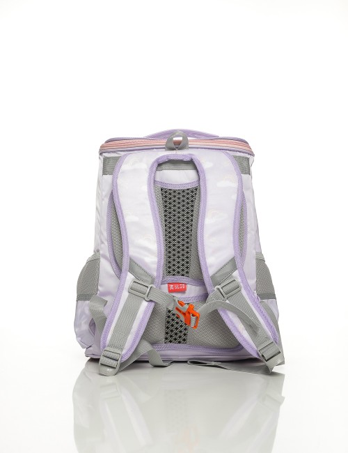 Cette image contient Cartable Enfant Licorne Arc en ciel Violet Rose chez Joliesse. à 149,99 TND en Tunisie. L'hexa de l'arrière
