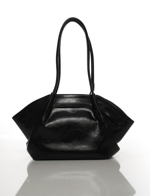 Cette image contient Sac à Main Noir Grand Format chez Joliesse. à 129,99 TND en Tunisie. L'hexa de l'arrière plan est #E7E7E7