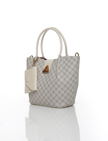 Cette image contient Sac à Main Imprimé avec Pochette Assortie chez Joliesse. à 119,99 TND en Tunisie. L'hexa de l'arrière plan 