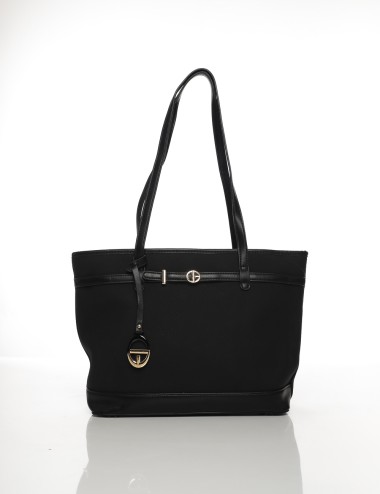 Cette image contient Grand Sac Cabas Bicolore avec Anses Longues chez Joliesse. à 129,99 TND en Tunisie. L'hexa de l'arrière pla