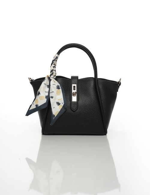 Cette image contient Sac à Main Élégant avec Foulard et Fermeture Tournante chez Joliesse. à 119,99 TND en Tunisie. L'hexa de l'