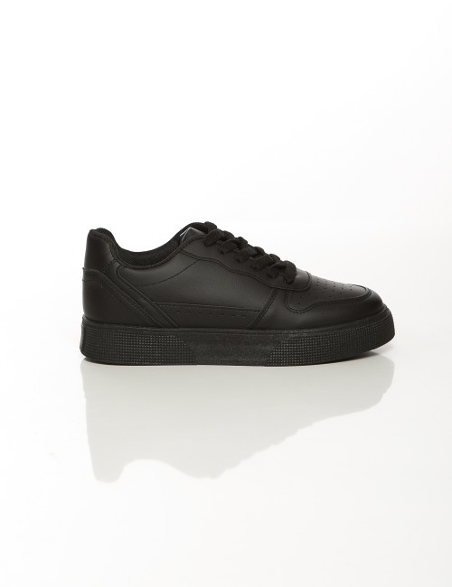 Cette image contient Baskets classiques unisexes blanches et noires chez Joliesse. à 79,99 TND en Tunisie. L'hexa de l'arrière p