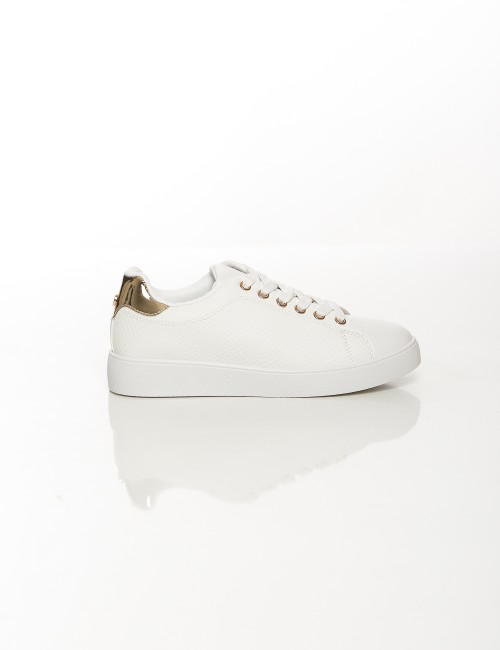 Cette image contient Baskets basses classiques, Noir et Blanc chez Joliesse. à 79,99 TND en Tunisie. L'hexa de l'arrière plan es