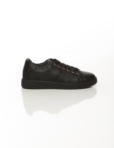 Cette image contient Baskets basses classiques, Noir et Blanc chez Joliesse. à 79,99 TND en Tunisie. L'hexa de l'arrière plan es