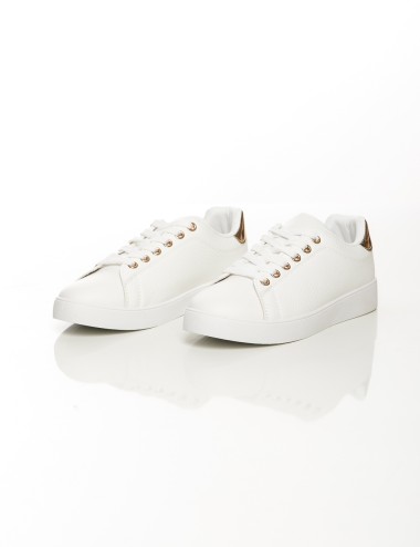 Cette image contient Baskets basses classiques, Noir et Blanc chez Joliesse. à 79,99 TND en Tunisie. L'hexa de l'arrière plan es