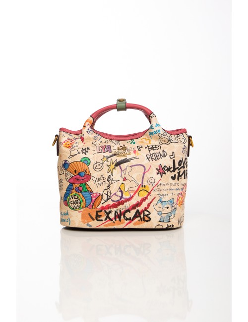 Cette image contient Sac à main multicolore avec imprimés artistiques et bandoulière amovible chez Joliesse. à 129,99 TND en Tun