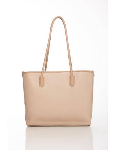 Cette image contient Sac cabas beige en simili cuir avec anses longues chez Joliesse. à 129,99 TND en Tunisie. L'hexa de l'arriè