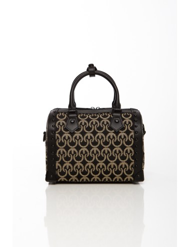 Cette image contient Sac bowling noir et beige à motifs avec bandoulière chez Joliesse. à 159,99 TND en Tunisie. L'hexa de l'arr