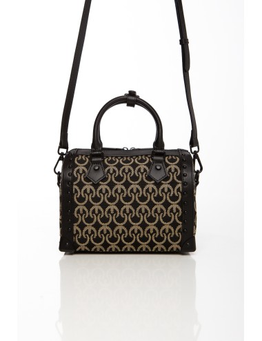 Cette image contient Sac bowling noir et beige à motifs avec bandoulière chez Joliesse. à 159,99 TND en Tunisie. L'hexa de l'arr