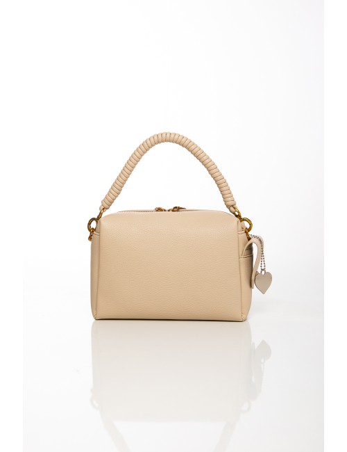 Cette image contient Sac beige à poignée tressée et bandoulière amovible chez Joliesse. à 109,99 TND en Tunisie. L'hexa de l'arr