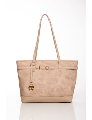 Cette image contient Grand sac cabas beige élégant avec anses longues chez Joliesse. à 129,99 TND en Tunisie. L'hexa de l'arrièr