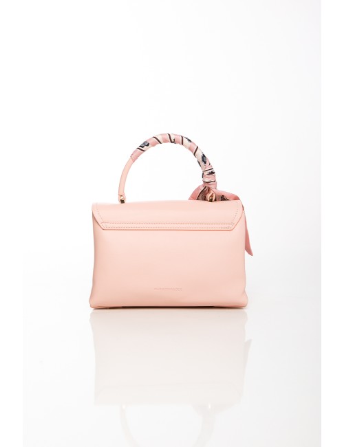 Cette image contient Sac à main rose élégant avec foulard décoratif chez Joliesse. à 129,99 TND en Tunisie. L'hexa de l'arrière 