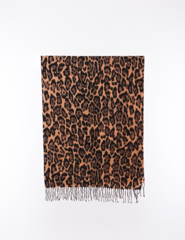 Cette image contient Écharpe de tigre à imprimé chez Joliesse. à 59,99 TND en Tunisie. L'hexa de l'arrière plan est #E7E7E7