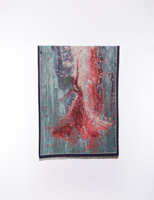 Cette image contient Echarpe Artistique femme chez Joliesse. à 69,99 TND en Tunisie. L'hexa de l'arrière plan est #E7E7E7