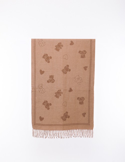 Cette image contient Écharpe Femme chez Joliesse. à 69,99 TND en Tunisie. L'hexa de l'arrière plan est #E7E7E7