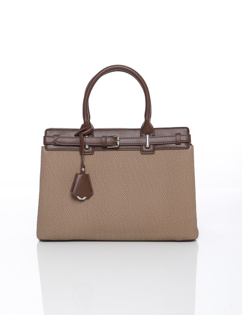Sac à main beige et marron...