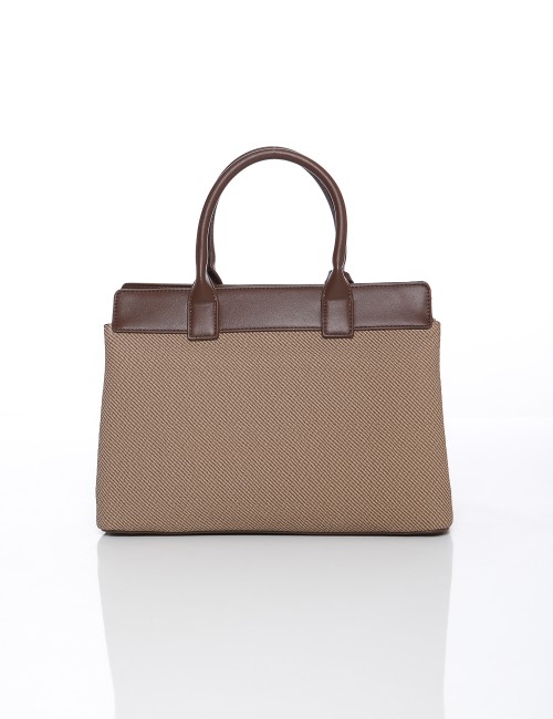 Sac à main beige et marron...