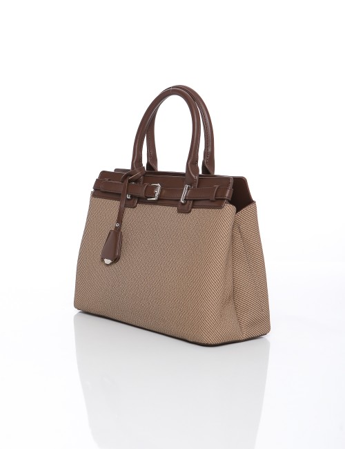 Sac à main beige et marron...