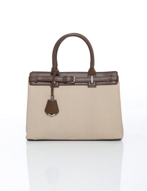 Sac à main beige et marron...