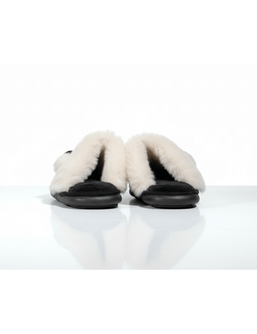 Pantoufles à Fourrure avec Nœud Joliesse Hiver