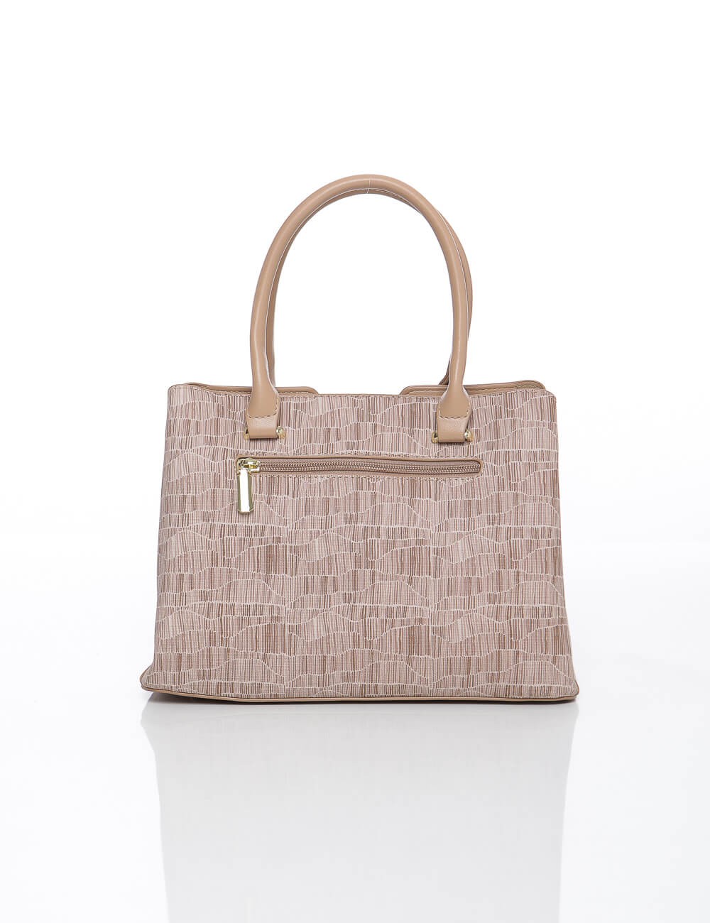 Cette image contient Sac à Main Structuré Fermoir Bijou Doré chez Joliesse. à 139,99 TND en Tunisie. L'hexa de l'arrière plan es