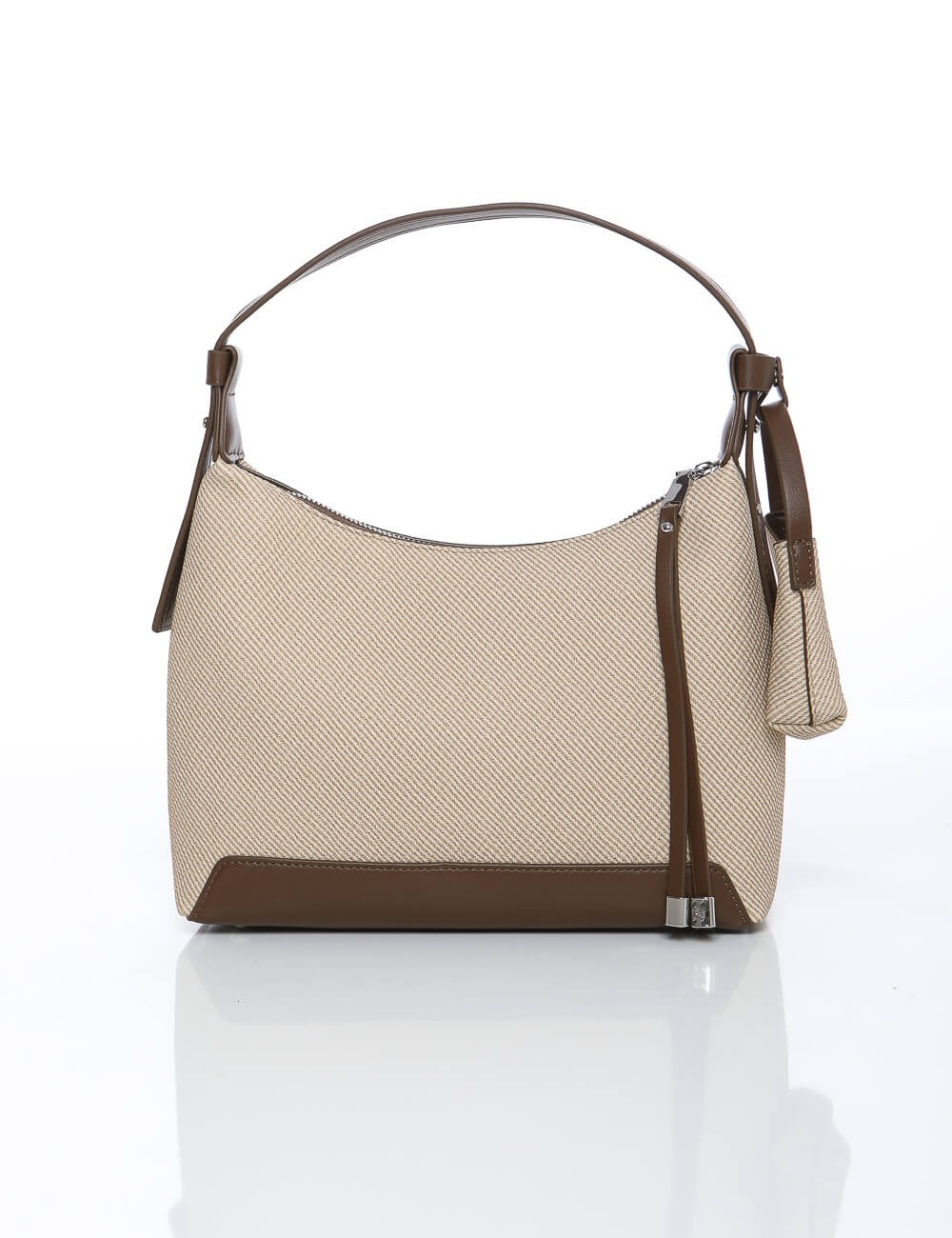 Sac à Main Hobo Beige et Marron Joliesse