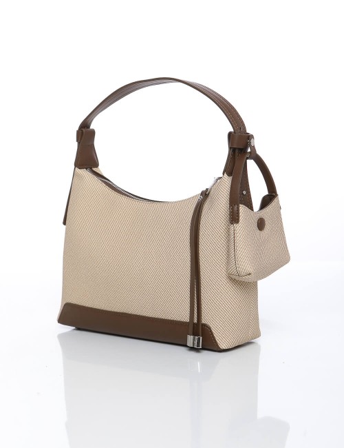 Sac à Main Hobo Beige et...