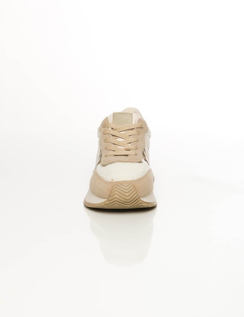 Baskets Plateformes Beige...