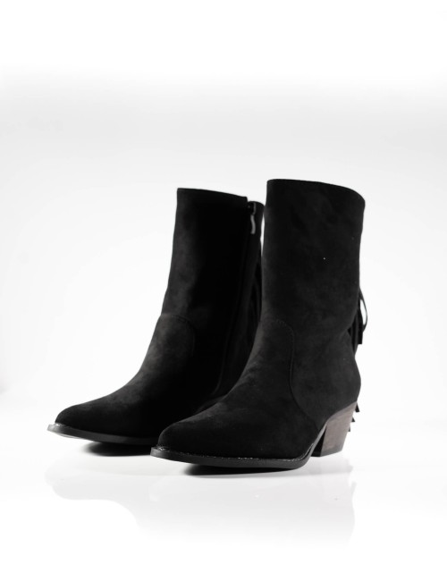 Bottines à Franges Western en Daim Joliesse