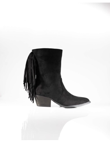 Bottines à Franges Western en Daim Joliesse