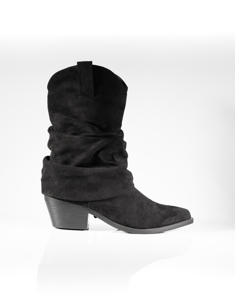 Bottines Plissées Noire Joliesse