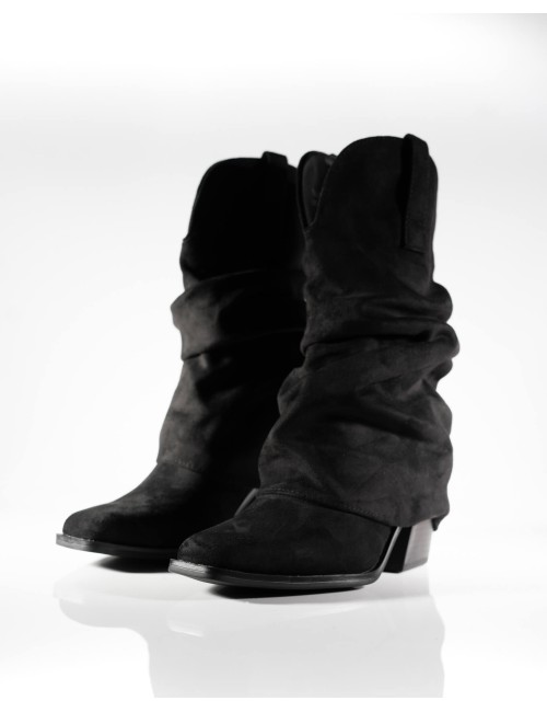 Bottine Cowboy à Tige Plissée Joliesse