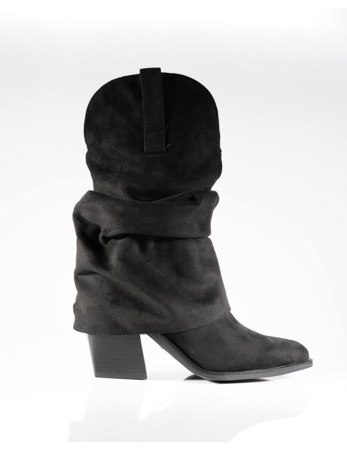 Bottine Cowboy à Tige Plissée Joliesse