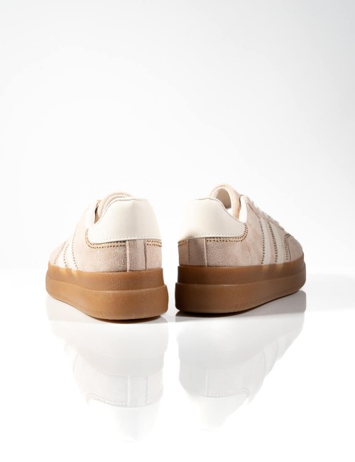 Basket Plateforme en Daim