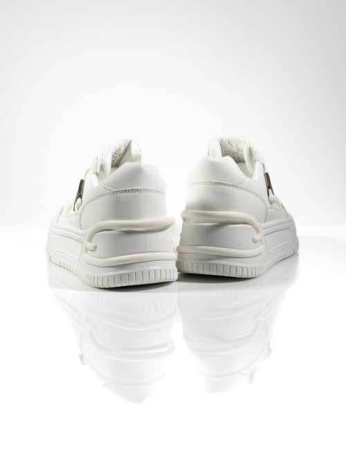 Baskets à Plateforme Urban White avec Détail Métallique Joliesse