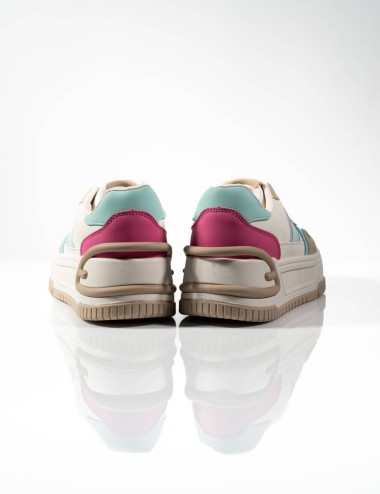 Cette image contient Baskets Plateforme Pastel Mix chez Joliesse. à 89,99 TND en Tunisie. L'hexa de l'arrière plan est #E7E7E7