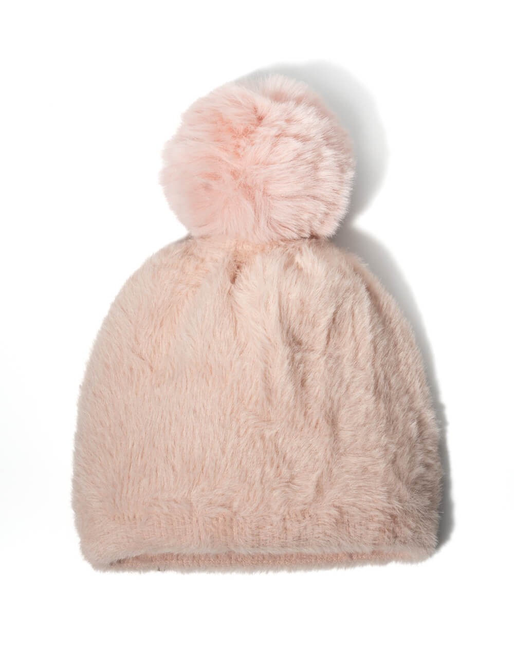 Cette image contient Bonnet Douillet en Maille Pelucheuse avec Pompon chez Joliesse. à 44,99 TND en Tunisie. L'hexa de l'arrière