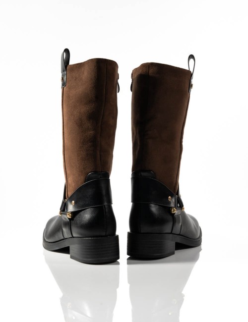 Bottes Cavalier Bimatière à...