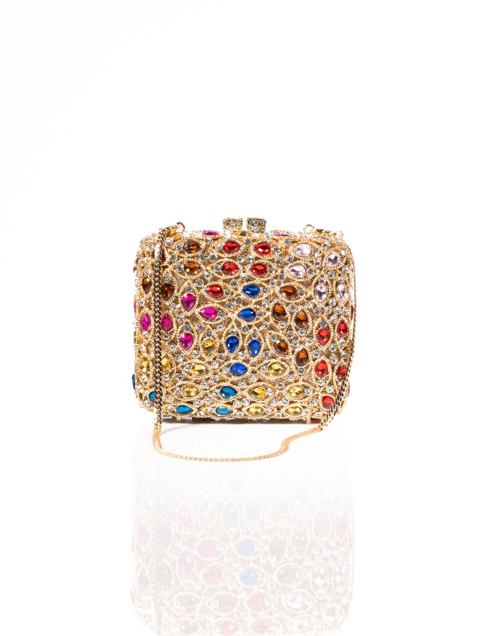 Cette image contient Sac de Soirée Arc-en-Ciel Précieuse chez Joliesse. à 239,99 TND en Tunisie. L'hexa de l'arrière plan est #E